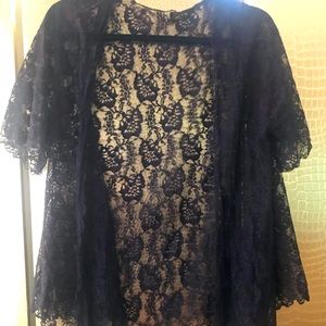 Vintage black lace jacket